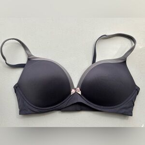 Victoria's Secret Bra Body by Victoria No Wire Charcoal Pink  38C